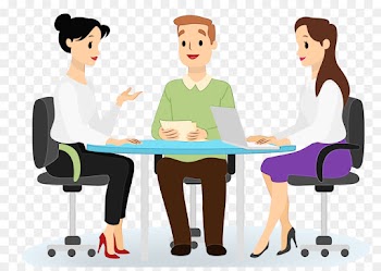 cartoon job clip art conversation table