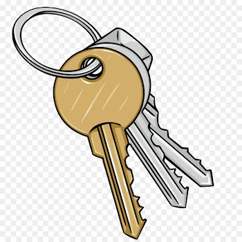 Cartoon Key Illustration - A bunch of home keys 
