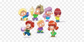 Cartoon Kids Children People Vector Illustrations - They Doing Clipart