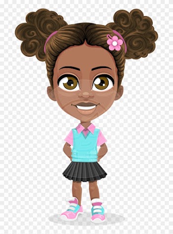 Cartoon Kids Little Girl And Boy Royalty Free Vector - Little Girl Cartoon Png