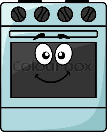 Cartoon kitchen appliance - a happy ... | Stock vector | Colourbox