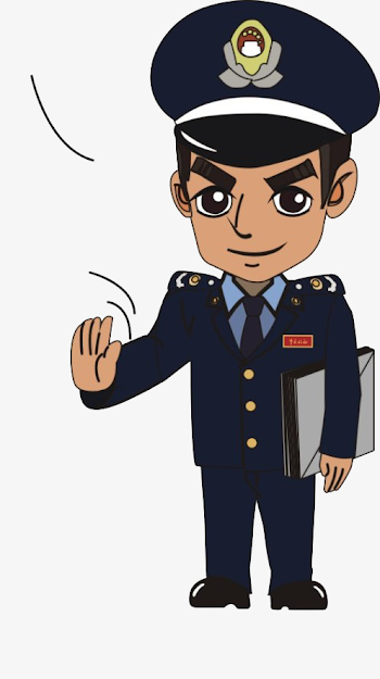 Cartoon Law Enforcement Personnel Material, Cartoon Clipart, Law ...