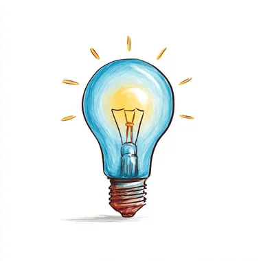 Cartoon Light Bulb Illustration