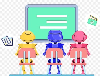 cartoon line clip art sharing learning