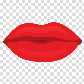 Cartoon Lips Red transparent PNG - StickPNG