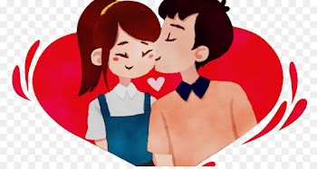 cartoon love clip art cheek interaction