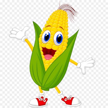 Cartoon Maize Corn on the cob Royalty-free - Cartoon corn 