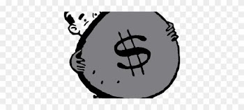 Cartoon Man Holding Money Bag Graydark - Bag Of Money Clipart