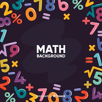 Cartoon math chalkboard background Free Vector