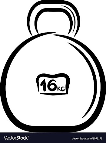 Cartoon metal weight for sports eps10 vector image