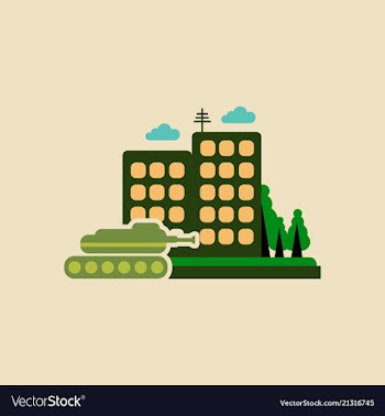 Cartoon modern armored tank available eps-10 vector image