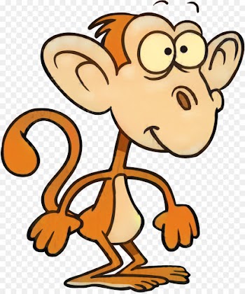 Cartoon, Monkey, Animated Cartoon, Pleased PNG