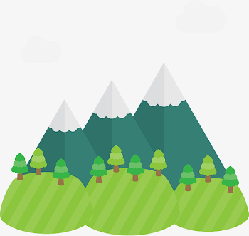cartoon mountain -