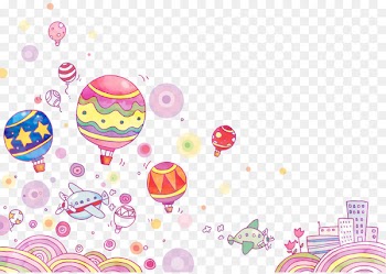 Cartoon Mural Wallpaper - Cute Pink 