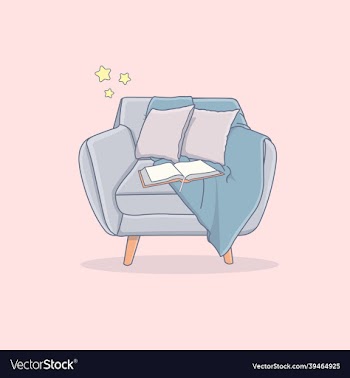 cartoon of a comfortable armchair