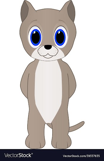 cartoon of a cute cat