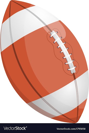 Cartoon of a rugby ball vector image