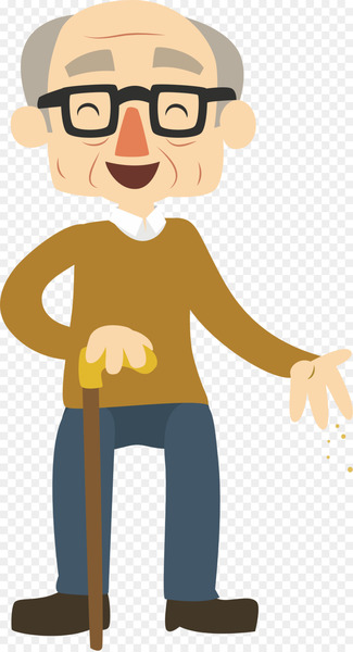 Cartoon Old age La grande controverse Prophxe8tes et rois Clip art - Happy old man 