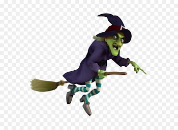 Cartoon old witch 