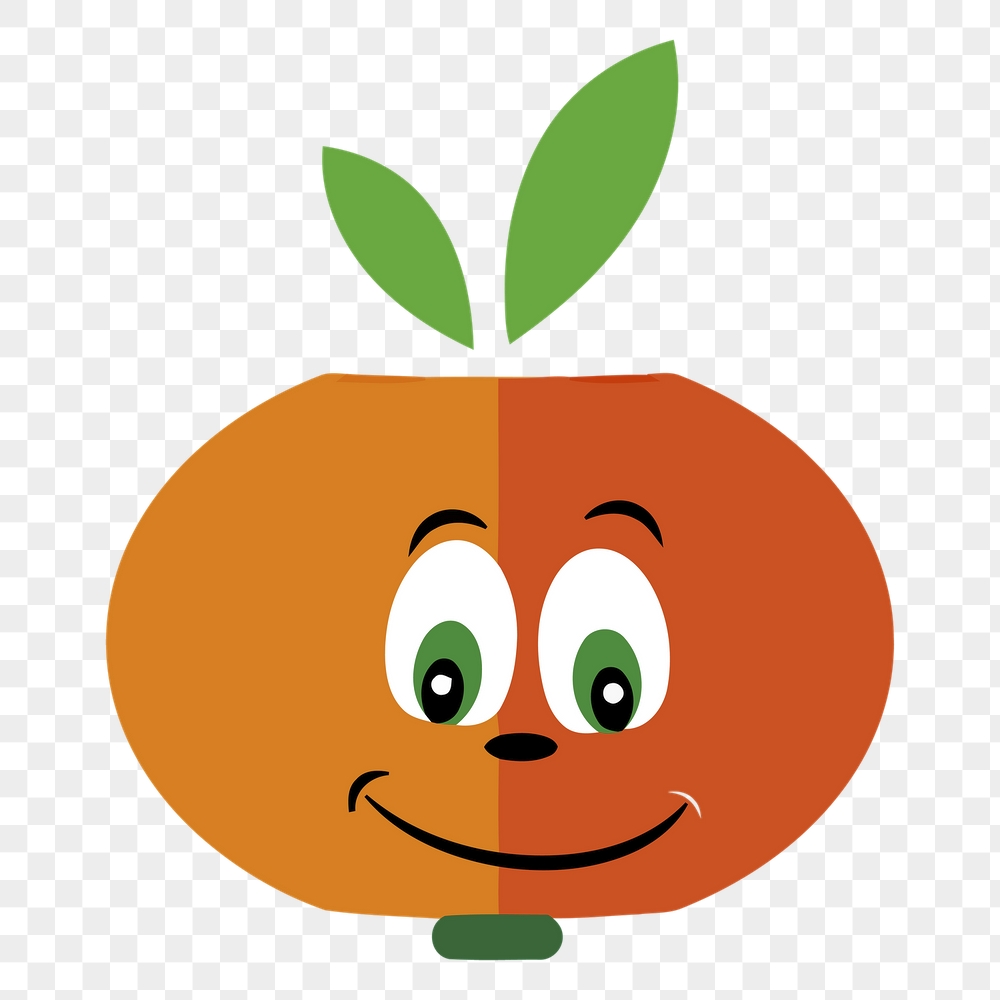 Cartoon orange png sticker, fruit | Free PNG - rawpixel