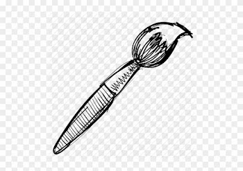Cartoon Paint Brush Clipart - Draw A Paint Brush