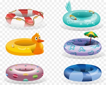 Cartoon Painting Swim ring - Cartoon colored swimming ring 