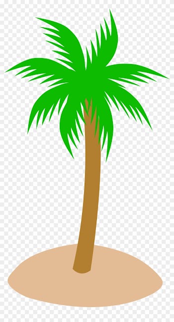 Cartoon Palmtree - Tall Palm Tree Clip Art