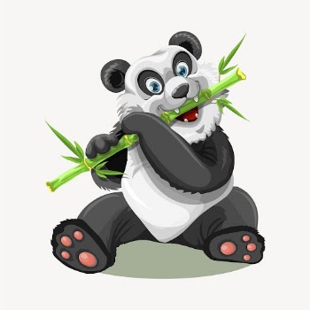 Cartoon panda clipart, animal illustration | Free Vector - rawpixel