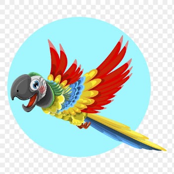 Cartoon parrot character png sticker | Free PNG - rawpixel
