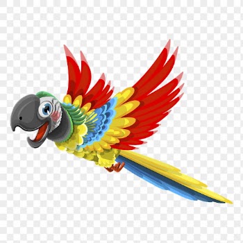 Cartoon parrot character png sticker | Free PNG - rawpixel