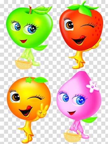 Cartoon Peach Auglis, Fruit small men and women transparent background PNG clipart