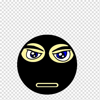 Cartoon people, black and yellow emoticon transparent background PNG clipart