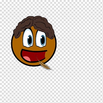 Cartoon people, brown emoji transparent background PNG clipart