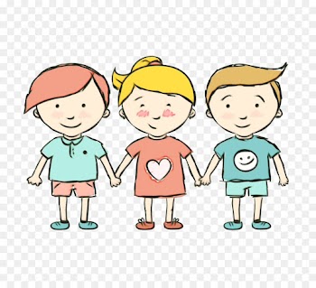 cartoon people child friendship clip art