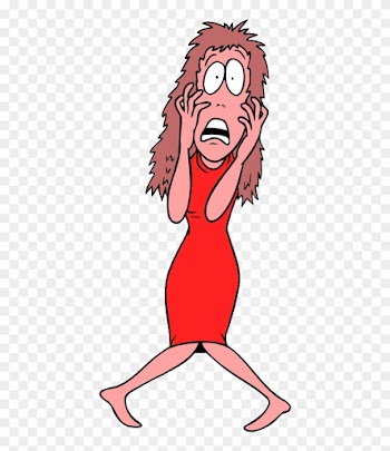 Cartoon People Running Away Scared