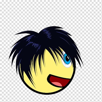 Cartoon people, yellow and black emoji illustration transparent background PNG clipart