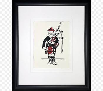 Cartoon Picture Frames The arts Creativity - bagpipe poster 