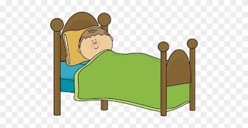Cartoon Pictures Of People Sleeping - Boy In Bed Clipart