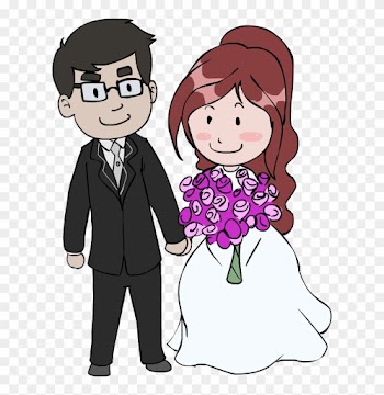 Cartoon Pictures Of Wedding Couples - Wedding Couple Cartoon Png
