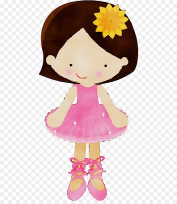 cartoon pink clip art footwear doll