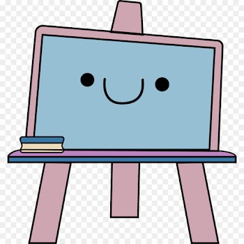 cartoon pink clip art line easel