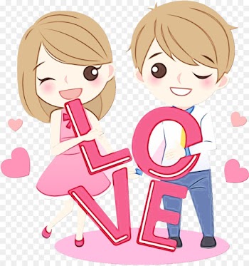 cartoon pink clip art love sharing