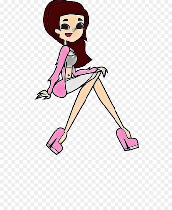 cartoon pink leg footwear style