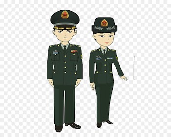 Cartoon Police officer Army officer - Police station 