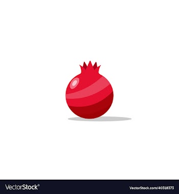 cartoon pomegranate fruit