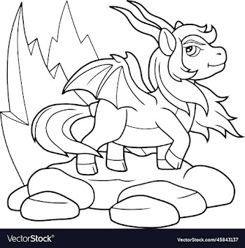cartoon pony dragon