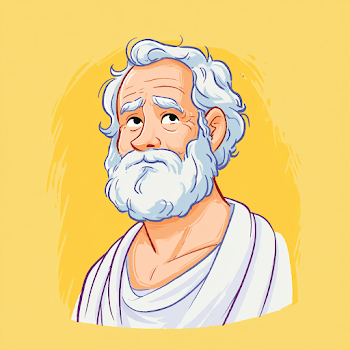 Cartoon Portrait of Plato