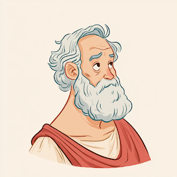 Cartoon Portrait of Plato
