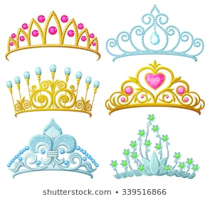 Cartoon Princess Crowns Stock Vectors, Images & Vector Art ...