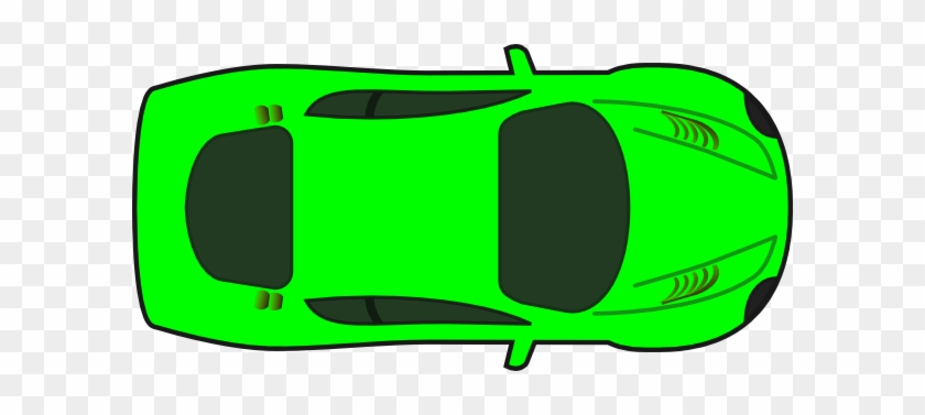 Cartoon Race Car Top View